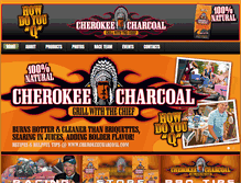 Tablet Screenshot of cherokeecharcoal.com